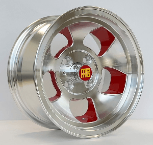 AKOJANT EXP-E2301 6.5x13 4x98 ET-10 RED MACHINED+MILLING
