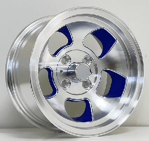AKOJANT EXP-E2301 6.5x13 4x98 ET-10 BLUE MACHINED+MILLING